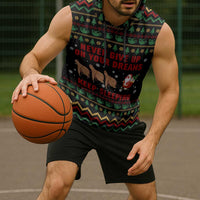 Sloth Keep Sleeping Christmas Sleeveless Hoodie Xmas Holiday Patterns - Wonder Print Shop