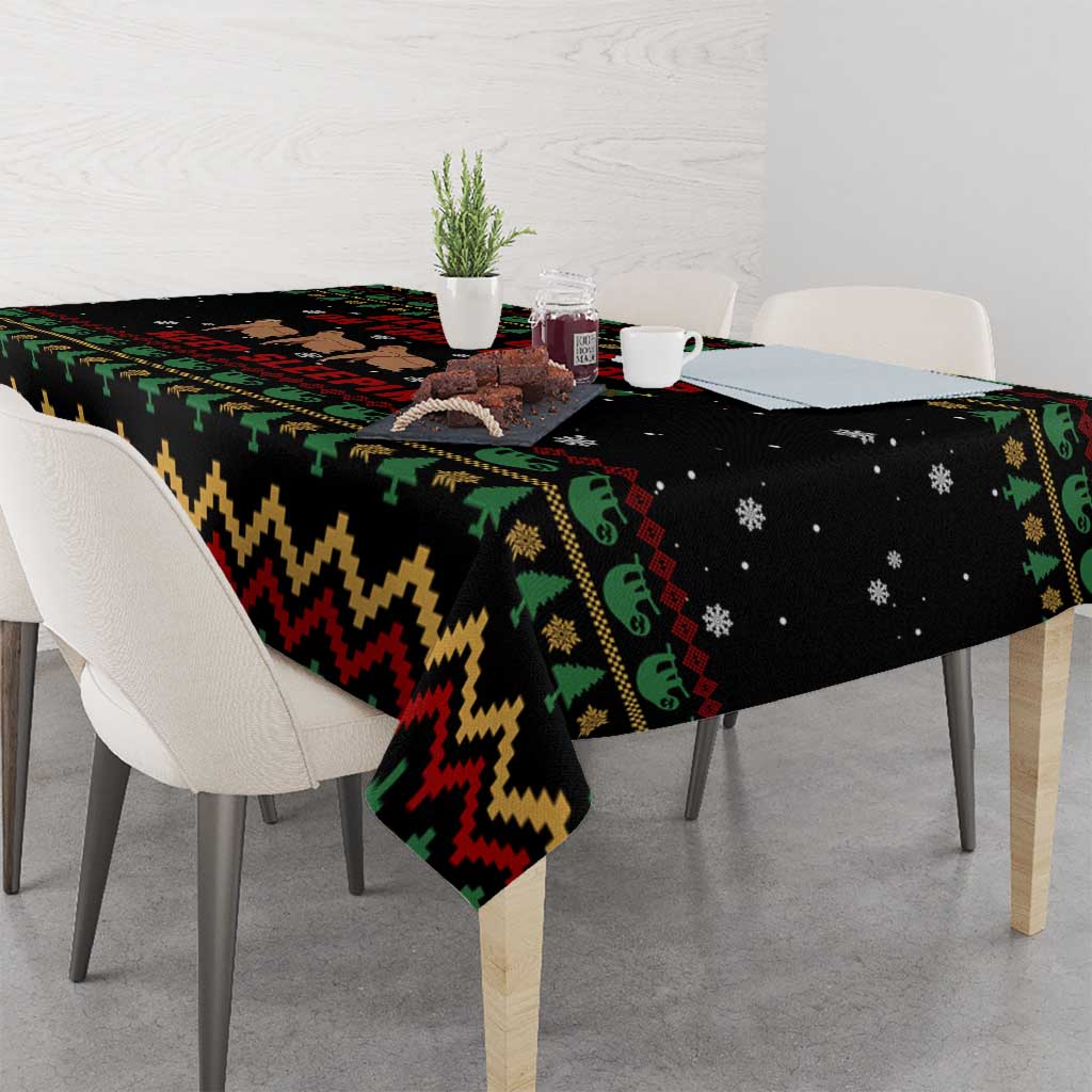 Sloth Keep Sleeping Christmas Tablecloth Xmas Holiday Patterns - Wonder Print Shop
