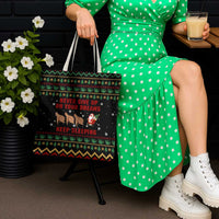 Sloth Keep Sleeping Christmas Tote Bag Xmas Holiday Patterns - Wonder Print Shop