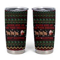 Sloth Keep Sleeping Christmas Tumbler Cup Xmas Holiday Patterns - Wonder Print Shop