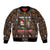 Sloth Wake Me Up Christmas Bomber Jacket Xmas Holiday Patterns - Wonder Print Shop