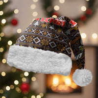 Sloth Wake Me Up Christmas Santa Hat Xmas Holiday Patterns - Wonder Print Shop