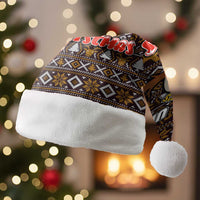 Sloth Wake Me Up Christmas Santa Hat Xmas Holiday Patterns - Wonder Print Shop