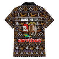 Sloth Wake Me Up Christmas Family Matching Summer Maxi Dress and Hawaiian Shirt Xmas Holiday Patterns - Wonder Print Shop