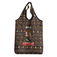 Sloth Wake Me Up Christmas Grocery Bag Xmas Holiday Patterns - Wonder Print Shop