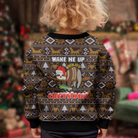 Sloth Wake Me Up Christmas Kid Ugly Christmas Sweater Xmas Holiday Patterns - Wonder Print Shop