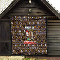 Sloth Wake Me Up Christmas Quilt Xmas Holiday Patterns - Wonder Print Shop