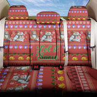 Snowman Let It Snow Christmas Back Car Seat Cover Xmas Holiday Patterns - Wonder Print Shop