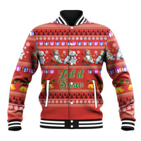 Snowman Let It Snow Christmas Baseball Jacket Xmas Holiday Patterns - Wonder Print Shop