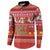 Snowman Let It Snow Christmas Button Sweatshirt Xmas Holiday Patterns - Wonder Print Shop