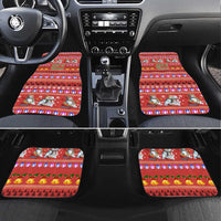Snowman Let It Snow Christmas Car Mats Xmas Holiday Patterns - Wonder Print Shop