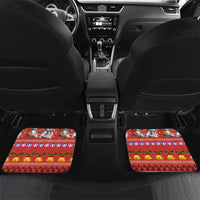 Snowman Let It Snow Christmas Car Mats Xmas Holiday Patterns - Wonder Print Shop