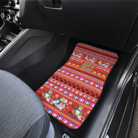 Snowman Let It Snow Christmas Car Mats Xmas Holiday Patterns - Wonder Print Shop