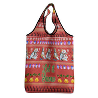 Snowman Let It Snow Christmas Grocery Bag Xmas Holiday Patterns - Wonder Print Shop