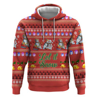 Snowman Let It Snow Christmas Hoodie Xmas Holiday Patterns - Wonder Print Shop