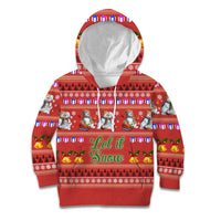 Snowman Let It Snow Christmas Kid Hoodie Xmas Holiday Patterns - Wonder Print Shop