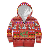 Snowman Let It Snow Christmas Kid Hoodie Xmas Holiday Patterns - Wonder Print Shop