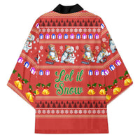 Snowman Let It Snow Christmas Kimono Xmas Holiday Patterns - Wonder Print Shop