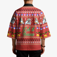 Snowman Let It Snow Christmas Kimono Xmas Holiday Patterns - Wonder Print Shop