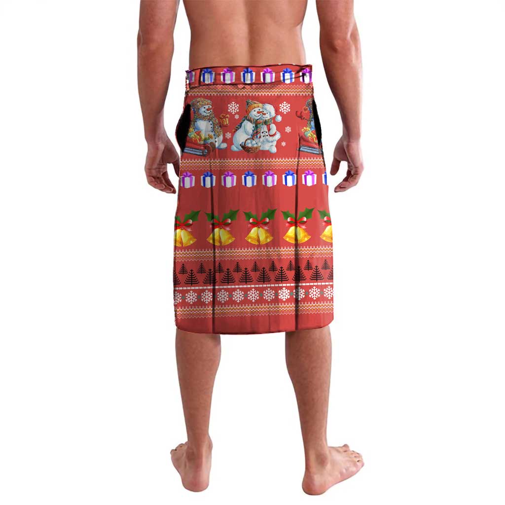 Snowman Let It Snow Christmas Lavalava Xmas Holiday Patterns - Wonder Print Shop