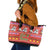 Snowman Let It Snow Christmas Leather Tote Bag Xmas Holiday Patterns - Wonder Print Shop
