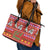 Snowman Let It Snow Christmas Leather Tote Bag Xmas Holiday Patterns - Wonder Print Shop