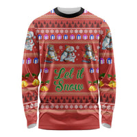 Snowman Let It Snow Christmas Long Sleeve Shirt Xmas Holiday Patterns - Wonder Print Shop