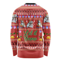 Snowman Let It Snow Christmas Long Sleeve Shirt Xmas Holiday Patterns - Wonder Print Shop
