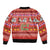 Snowman Let It Snow Christmas Sleeve Zip Bomber Jacket Xmas Holiday Patterns - Wonder Print Shop
