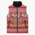 Snowman Let It Snow Christmas Sleeveless Puffer Jacket Xmas Holiday Patterns - Wonder Print Shop