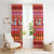 Snowman Let It Snow Christmas Window Curtain Xmas Holiday Patterns - Wonder Print Shop