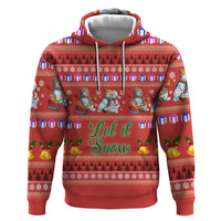 Snowman Let It Snow Christmas Zip Hoodie Xmas Holiday Patterns - Wonder Print Shop