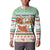 Iran Christmas Button Sweatshirt with Santa Sleigh Reindeer Map and Green Red Snowflake Pattern - Wonder Print Shop