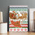 Iran Christmas Canvas Wall Art with Santa Sleigh Reindeer Map and Green Red Snowflake Pattern - Wonder Print Shop