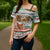 Iran Christmas Cross Shoulder Shirt with Santa Sleigh Reindeer Map and Green Red Snowflake Pattern - Wonder Print Shop