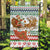 Iran Christmas Garden Flag with Santa Sleigh Reindeer Map and Green Red Snowflake Pattern - Wonder Print Shop