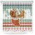 Iran Christmas Shower Curtain with Santa Sleigh Reindeer Map and Green Red Snowflake Pattern - Wonder Print Shop