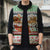 Iran Christmas Sleeveless Puffer Jacket with Santa Sleigh Reindeer Map and Green Red Snowflake Pattern - Wonder Print Shop