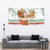 Iran Christmas Tapestry with Santa Sleigh Reindeer Map and Green Red Snowflake Pattern - Wonder Print Shop