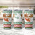 Iran Christmas Tumbler Cup with Santa Sleigh Reindeer Map and Green Red Snowflake Pattern - Wonder Print Shop