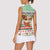 Iran Christmas Women Sleeveless Polo Shirt with Santa Sleigh Reindeer Map and Green Red Snowflake Pattern - Wonder Print Shop