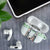 Iran Christmas AirPods Case with Santa Taking Photos Ancient Columns and Snowflake Gift Pattern - Wonder Print Shop