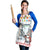 Iran Christmas Apron with Santa Taking Photos Ancient Columns and Snowflake Gift Pattern - Wonder Print Shop