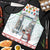 Iran Christmas Apron with Santa Taking Photos Ancient Columns and Snowflake Gift Pattern - Wonder Print Shop