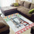 Iran Christmas Area Rug with Santa Taking Photos Ancient Columns and Snowflake Gift Pattern - Wonder Print Shop