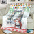 Iran Christmas Blanket with Santa Taking Photos Ancient Columns and Snowflake Gift Pattern - Wonder Print Shop
