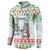 Iran Christmas Button Sweatshirt with Santa Taking Photos Ancient Columns and Snowflake Gift Pattern - Wonder Print Shop