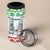 Iran Christmas 4 in 1 Can Cooler Tumbler with Santa Taking Photos Ancient Columns and Snowflake Gift Pattern - Wonder Print Shop