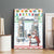 Iran Christmas Canvas Wall Art with Santa Taking Photos Ancient Columns and Snowflake Gift Pattern - Wonder Print Shop