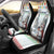 Iran Christmas Car Seat Cover with Santa Taking Photos Ancient Columns and Snowflake Gift Pattern - Wonder Print Shop